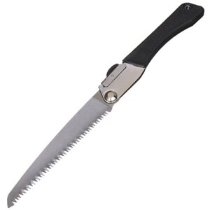 Ножовка садовая, складная, 440 мм, пластиковая черная ручка, для сада, для огорода, для дачи, для дома, садовый инвентарь, инструмент (1 шт.)