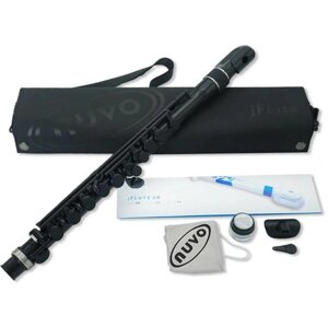 NUVO jFlute - Black/Black флейта, изогнутая головка, материал - пластик, цвет - чёрный, в комплекте - мундштук, чехол.