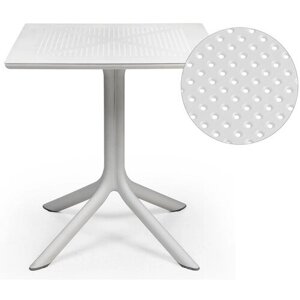 Обеденный пластиковый стол Nardi Clip 70, белый