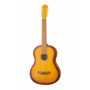 ODR обычная гитара акустическая, 6-струнная, цвет санберст, широкий гриф, Амистар