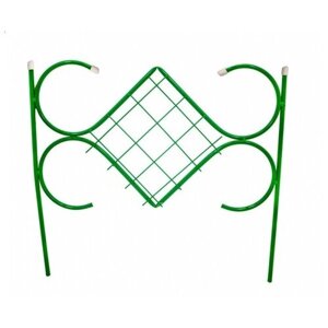 Ограждение садовое, забор "Ромбик", 5 секций 0,57 х 0,57 м ( бордюр садовый, декоративный )