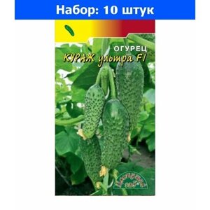 Огурец Кураж ультра F1 0,3г Ранн (Цвет сад) - 10 пачек семян