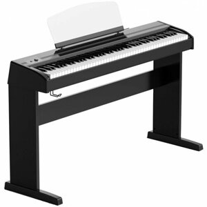 Orla Stage-Starter-Black-Satin Цифровое пианино, черное, со стойкой