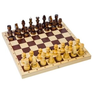 ОРЛОВСКАЯ ЛАДЬЯ Шахматы обиходные лакированные с доской Р-1 игровая доска в комплекте