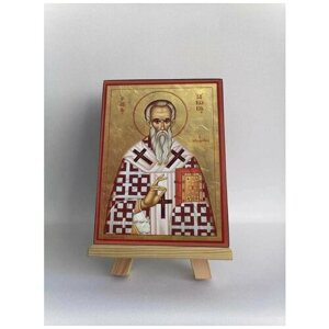 Освященная икона на дереве ручной работы - Апостол Иаков, 15х20х3,0 см, арт А170