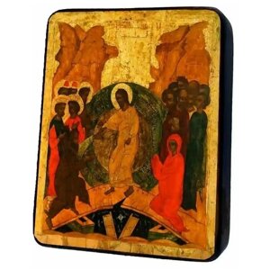 Освященная икона на дереве ручной работы - Сошествие Христа во ад, арт И190-2