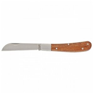 PALISAD Нож садовый, 173 мм, складной, прямое лезвие, деревянная рукоятка PALISAD