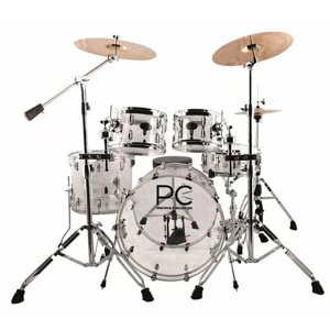 PCAKL2205 ударная установка, 5 барабанов, акриловые корпуса 22х18", 16x16", 12x9", 10x8", 14x6", стойки: под малый, журавль, прямая, хай-хет, педаль, стул, PC drums & Percussion