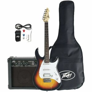 PEAVEY Raptor Plus Pack Sunburst (w/ Audition) комплект электрогитара, комбик, аксессуары