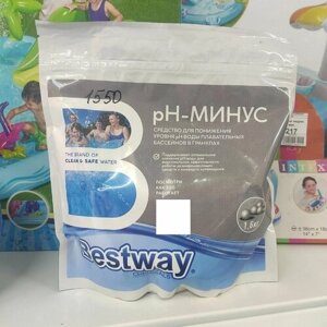 PH-минус Средство в гранулах Bestway для понижения уровня pH воды в бассейнах, пакет 1,6кг.(b1909221)