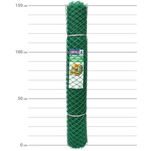 Пластиковая садовая решетка сетка З-40 от ProTent, 1.5х10 м, ячейка 40х40 мм, 350 г/м2, зеленая