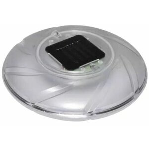 Плавающая светодиодная подсветка на солнечных батареях Bestway 58111 (7 цветов, 18 см) / Плавающий светильник, лампа для бассейна, спа