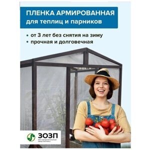 Пленка армированная, плотность 140 г/м кв, 3х10 м, Пленка многолетняя; пленка для парников и теплиц; пленка на грядки