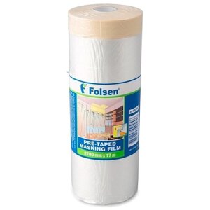 Пленка защитная Folsen с клейкой лентой 2.7х17 м/пог. (5 дней)