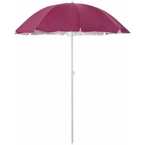 Пляжный зонт, 1.55м, ткань (бордовый) в чехле