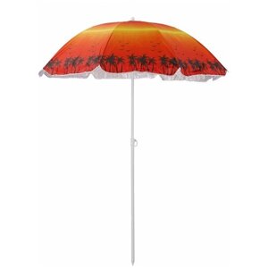 Пляжный зонт, 1,55м, ткань"Закат в джунглях" в чехле