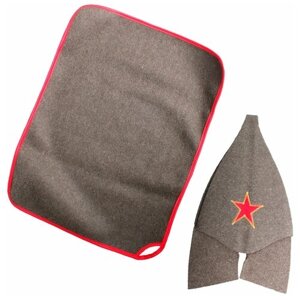 Подарки Набор для бани "Будёновский" из сукна (шапка, коврик)