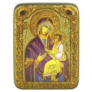 Подарочная икона Божией матери Скоропослушница на мореном дубе 15*20см 999-RTI-313-2m