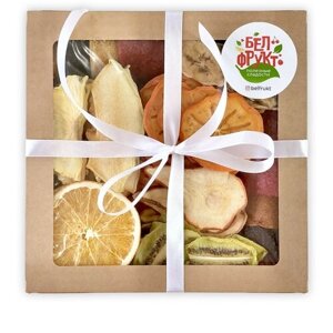 Подарочный набор Белфрукт, размер "M", натуральная пастила и фруктовые чипсы, полезный подарок на Новый год, на праздник и день рождения