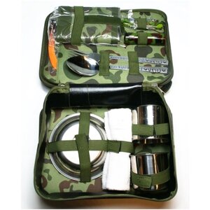 Подарочный набор к 23 февраля в военной сумке "Охотничий" 30х20см