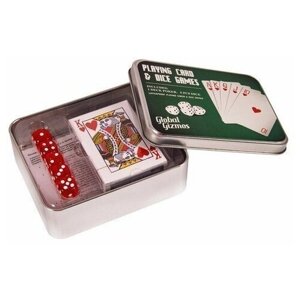 Подарочный набор "Покер"набор игральных карт, кости) 42467