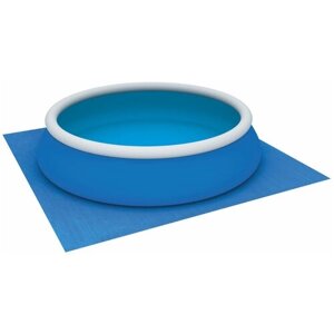 Подстилка голубая (335*335 см.) под надувные и каркасные бассейны диаметром до 305 см. Удобное изделия для использования на даче. в частном доме, на п