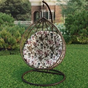 Подушка для садовых качелей, круглая напольная сидушка Дея, розовый