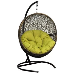 Подвесное кресло ЭкоДизайн FlyingRattan Lunar, 100х118 см, до 120 кг