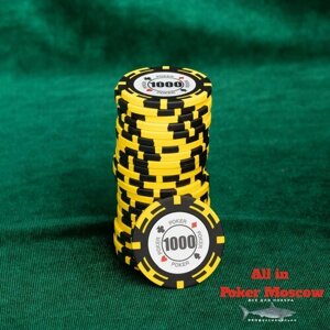 Покерные фишки - Номинал 1000 - 25 фишек