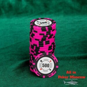 Покерные фишки - Номинал 500 - 25 фишек
