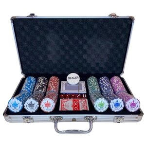 Покерный набор 300 фишек Эмпаир с номиналом в кейсе