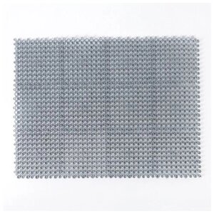 Покрытие ковровое щетинистое "Травка-эконом", 36х48 см, цвет серый