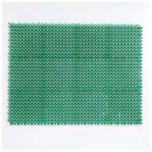 Покрытие ковровое щетинистое "Травка-эконом", 36х48 см, цвет зелёный
