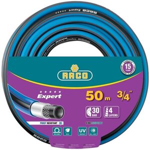 Поливочный шланг RACO EXPERT 3/4″ 50 м 30 атм четырёхслойный армированный