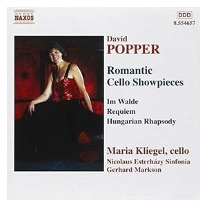 Popper - Romantic Cello Showpieces -Maria Kliegel Naxos CD Deu ( Компакт-диск 1шт) David