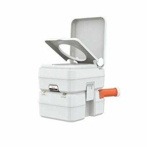 Портативный туалет SEAFLO SFPT-20-02, с помповым смывом и индикатором уровня нижнего бака