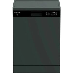 Посудомоечная машина HOTPOINT HF 5C82 DW A, полноразмерная, напольная, 59.8см, загрузка 15 комплектов, антрацит [869894700040]