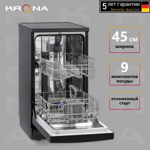 Посудомоечная машина KRONA RIVA 45 FS BL отдельностоящая черная