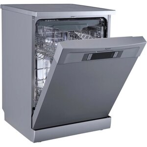 Посудомоечная машина отдельностоящая, 14 комплектов, 3 уровня загрузки, металлик, Бирюса DWF-614/6 M