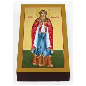 Праведная Глафира Амасийская, дева, икона на доске 7*13 см