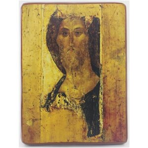 Православная Икона Спас Звенигородский, деревянная иконная доска, левкас, ручная работа (Art. 1150С)