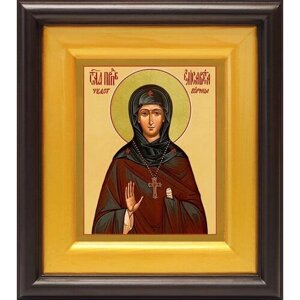 Преподобная Елисавета Константинопольская, икона в широком киоте 16,5*18,5 см