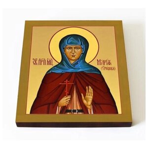 Преподобномученица Мария Грошева, икона на доске 14,5*16,5 см