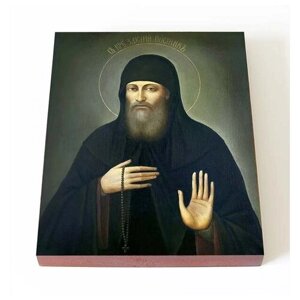 Преподобный Захария Печерский, постник, икона на доске 13*16,5 см
