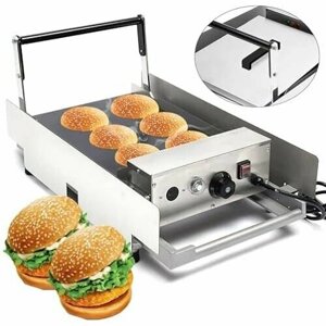 Пресс для гамбургеров из нержавеющей стали, 2000 Вт, двойной аппарат для гамбургеров, 50 300 , пресс для булочек, тостер для булочек, тостер для гамбургеров