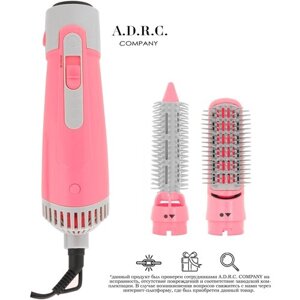 Профессиональный фен-щетка для волос A. D. R. C Company / Термощетка для укладки волос / Стайлер c щеткой / Фен расческа