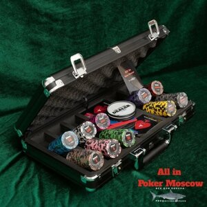 Профессиональный покерный набор на 300 фишек Модель SHARK - номер 1