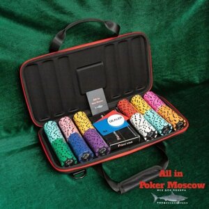 Профессиональный покерный набор на 300 фишек Silver Shark - номер 25