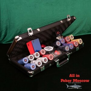 Профессиональный покерный набор на 500 керамических фишек - Модель EPT -100