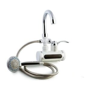 Проточный электрический кран-водонагреватель с душем (боковая подводка)